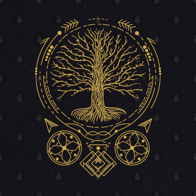 Yggdrasil - Tree of Life | Norse Pagan Symbol by CelestialStudio